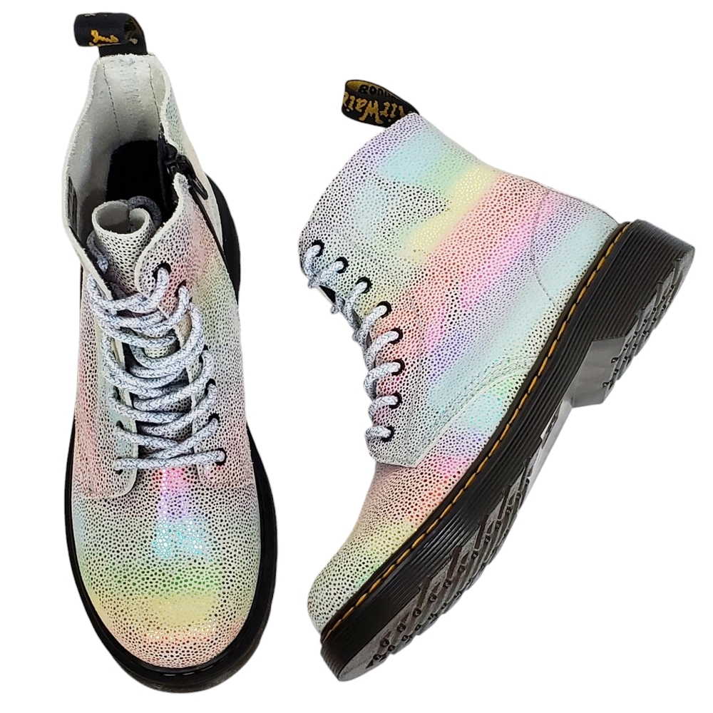 ✨ Dr. Martens 1460 Pascal J Boots Rainbow Kidray Leather 🌈 - Picture 3 of 13